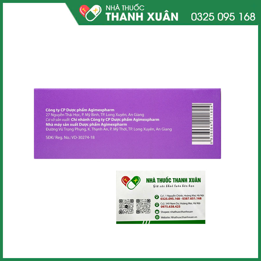 Agimstan-H thuốc điều trị tăng huyết áp vô căn ở người lớn
